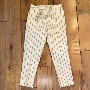 DKNY stripe trouser with belt